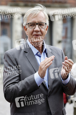 Wahlkampfveranstaltung Partei Die Linke in Stralsund