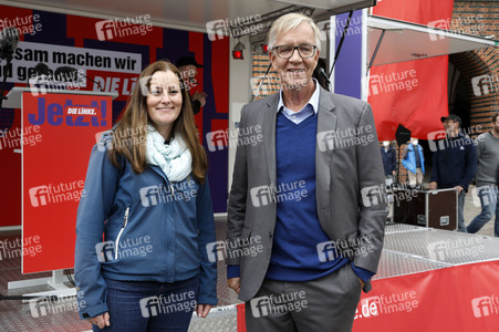 Wahlkampfveranstaltung Partei Die Linke in Stralsund