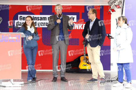 Wahlkampfveranstaltung Partei Die Linke in Stralsund