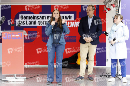 Wahlkampfveranstaltung Partei Die Linke in Stralsund