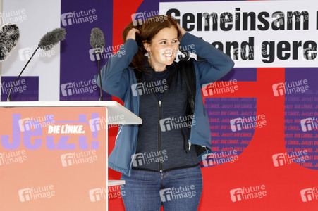 Wahlkampfveranstaltung Partei Die Linke in Stralsund