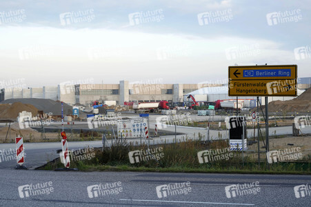 Baustelle der Tesla Gigafactory 4 in Grünheide