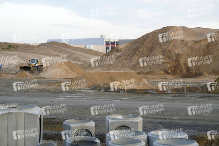 Baustelle der Tesla Gigafactory 4 in Grünheide