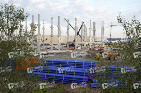 Baustelle der Tesla Gigafactory 4 in Grünheide