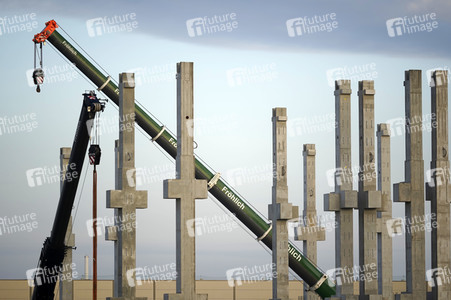 Baustelle der Tesla Gigafactory 4 in Grünheide