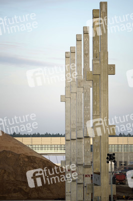 Baustelle der Tesla Gigafactory 4 in Grünheide