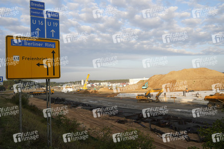 Baustelle der Tesla Gigafactory 4 in Grünheide