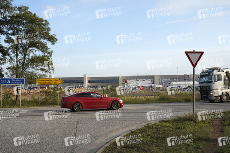 Baustelle der Tesla Gigafactory 4 in Grünheide