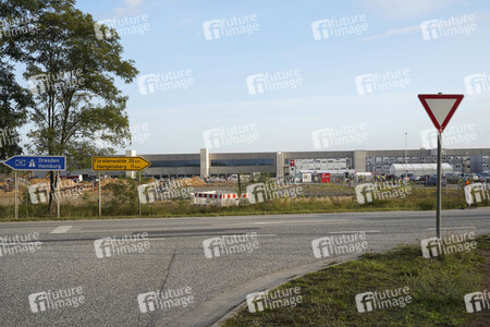 Baustelle der Tesla Gigafactory 4 in Grünheide