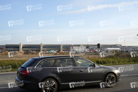 Baustelle der Tesla Gigafactory 4 in Grünheide