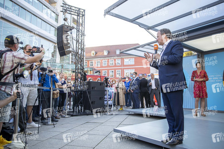 CDU-Wahlkampfveranstaltung mit Armin Laschet in Erfurt