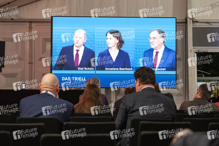 Triell - Dreikampf ums Kanzleramt in Berlin