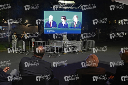 Triell - Dreikampf ums Kanzleramt in Berlin