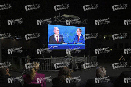 Triell - Dreikampf ums Kanzleramt in Berlin