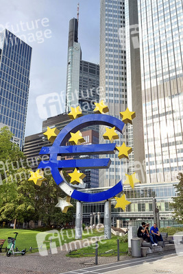 Euro-Skulptur in Frankfurt
