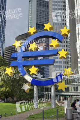 Euro-Skulptur in Frankfurt