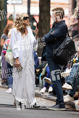 Dreharbeiten 'And Just Like That …' in New York