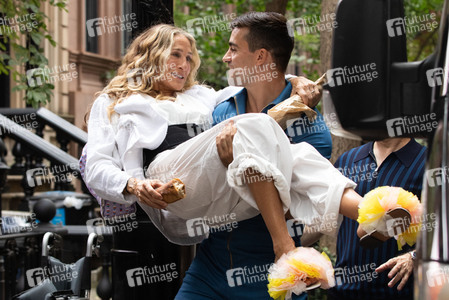 Dreharbeiten 'And Just Like That …' in New York