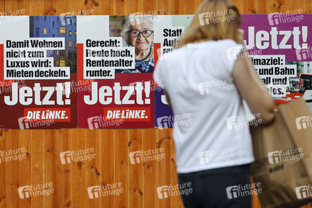 Die Linke-Wahlplakate in Köln