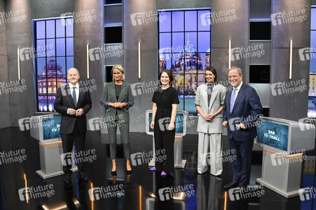 Triell - Dreikampf ums Kanzleramt in Berlin