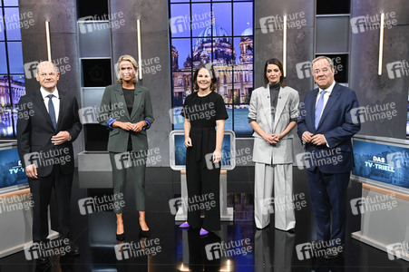 Triell - Dreikampf ums Kanzleramt in Berlin