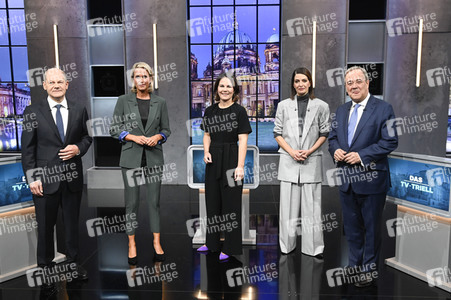 Triell - Dreikampf ums Kanzleramt in Berlin