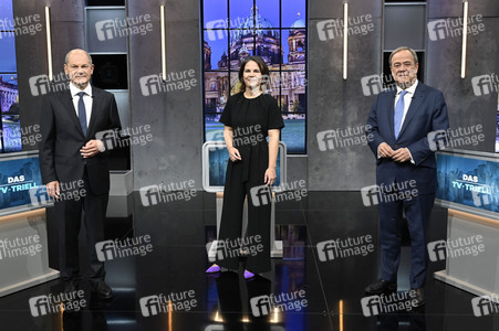 Triell - Dreikampf ums Kanzleramt in Berlin