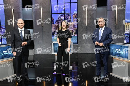 Triell - Dreikampf ums Kanzleramt in Berlin