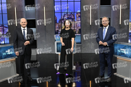 Triell - Dreikampf ums Kanzleramt in Berlin