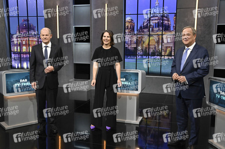 Triell - Dreikampf ums Kanzleramt in Berlin