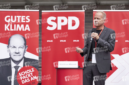 SPD-Wahlkampfveranstaltung mit Olaf Scholz in Lehrte