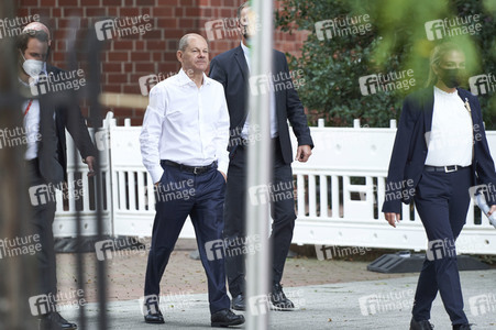 SPD-Wahlkampfveranstaltung mit Olaf Scholz in Lehrte
