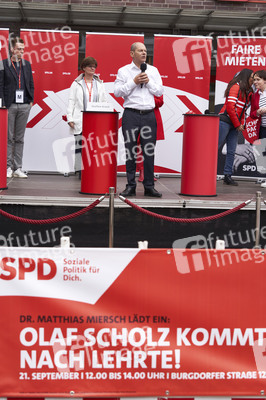 SPD-Wahlkampfveranstaltung mit Olaf Scholz in Lehrte