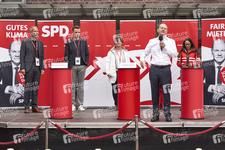 SPD-Wahlkampfveranstaltung mit Olaf Scholz in Lehrte
