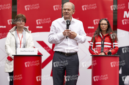 SPD-Wahlkampfveranstaltung mit Olaf Scholz in Lehrte