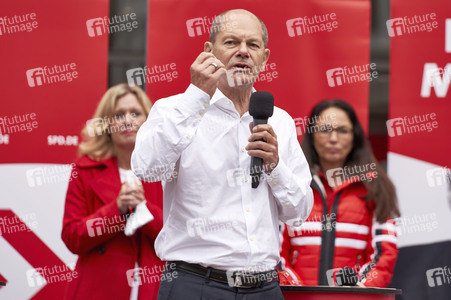 SPD-Wahlkampfveranstaltung mit Olaf Scholz in Lehrte