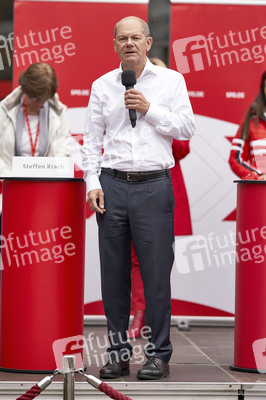 SPD-Wahlkampfveranstaltung mit Olaf Scholz in Lehrte