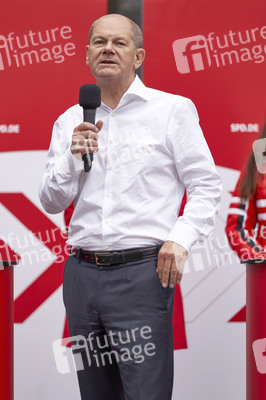 SPD-Wahlkampfveranstaltung mit Olaf Scholz in Lehrte