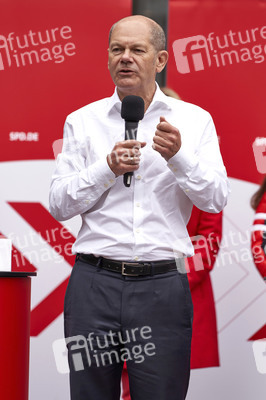 SPD-Wahlkampfveranstaltung mit Olaf Scholz in Lehrte