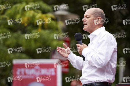 SPD-Wahlkampfveranstaltung mit Olaf Scholz in Lehrte
