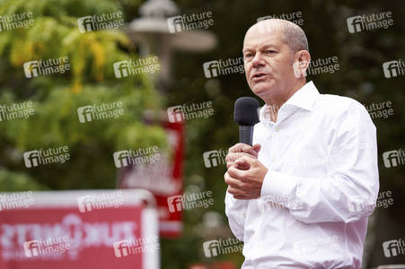 SPD-Wahlkampfveranstaltung mit Olaf Scholz in Lehrte