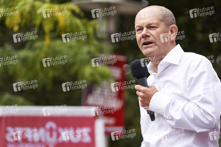SPD-Wahlkampfveranstaltung mit Olaf Scholz in Lehrte