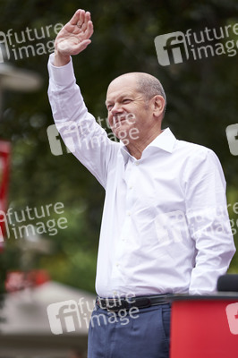 SPD-Wahlkampfveranstaltung mit Olaf Scholz in Lehrte