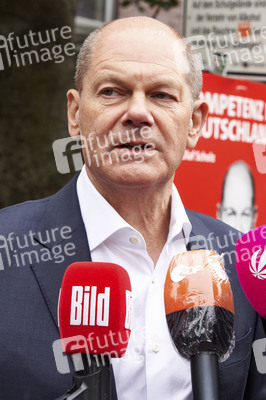 SPD-Wahlkampfveranstaltung mit Olaf Scholz in Lehrte