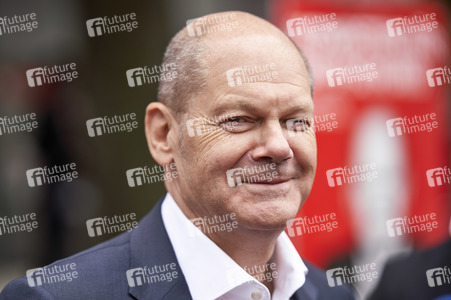 SPD-Wahlkampfveranstaltung mit Olaf Scholz in Lehrte