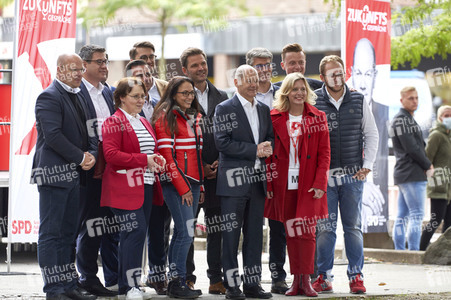 SPD-Wahlkampfveranstaltung mit Olaf Scholz in Lehrte