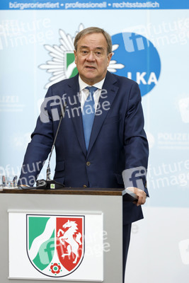 Pressekonferenz mit Armin Laschet und Herbert Reul in Düsseldorf