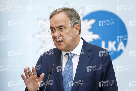 Pressekonferenz mit Armin Laschet und Herbert Reul in Düsseldorf