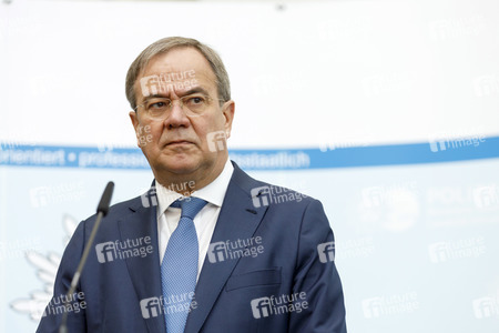 Pressekonferenz mit Armin Laschet und Herbert Reul in Düsseldorf