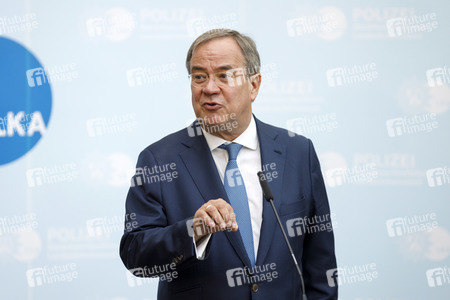 Pressekonferenz mit Armin Laschet und Herbert Reul in Düsseldorf
